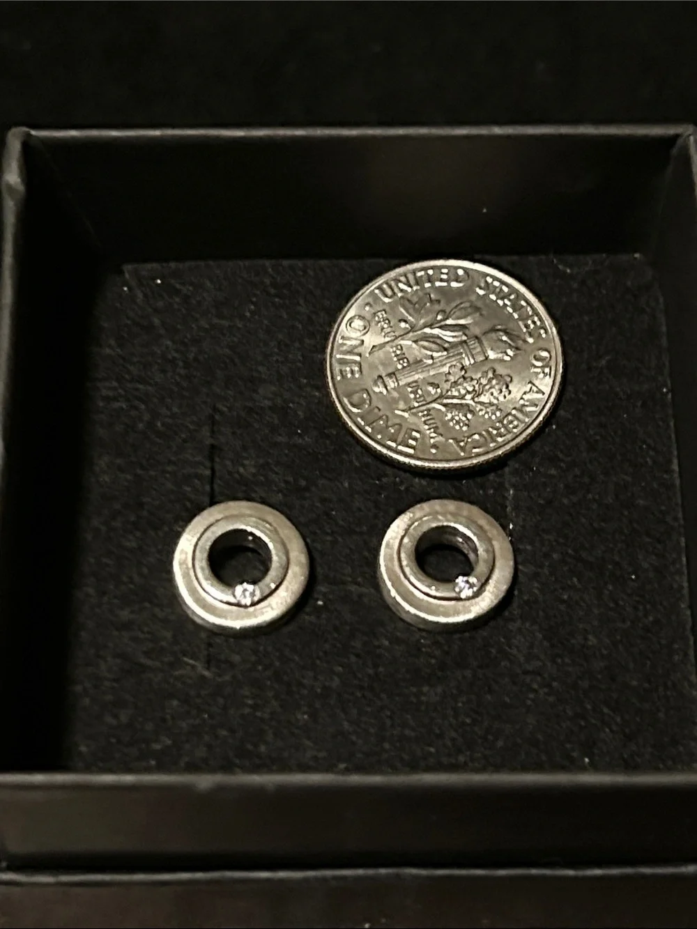 925 Sterling Silver Vintage Modernist Stud Earrings